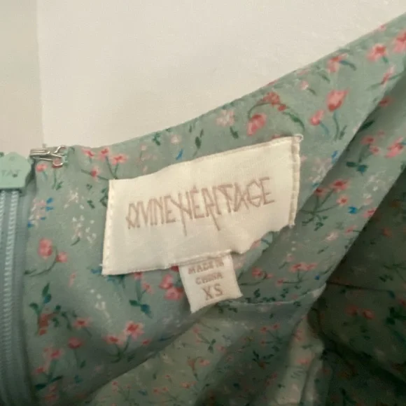 Divine Heritage XS Silk Floral Mini Dress - Picture 6 of 6